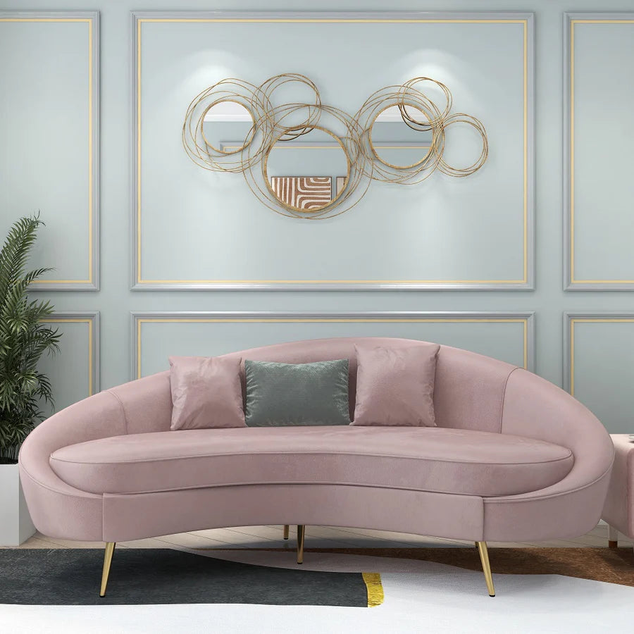 pink sofa