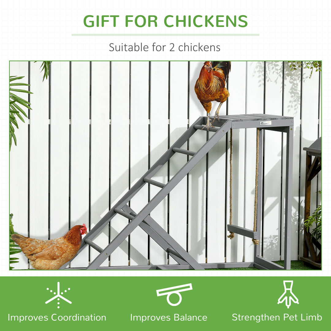 Walk-in Galvanised Steel Chicken Run with Chicken Activity Shelf and Cover