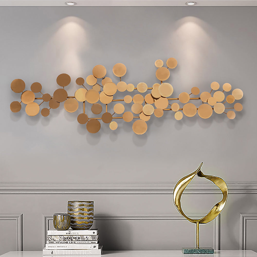 1 Piece Modern Style Geometric Figure Wall Decor Rose Gold Iron Wall Decor