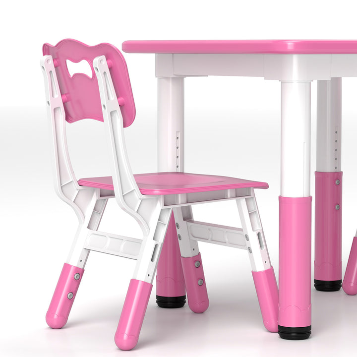 Height Adjustable Toddler Table and Chair Set