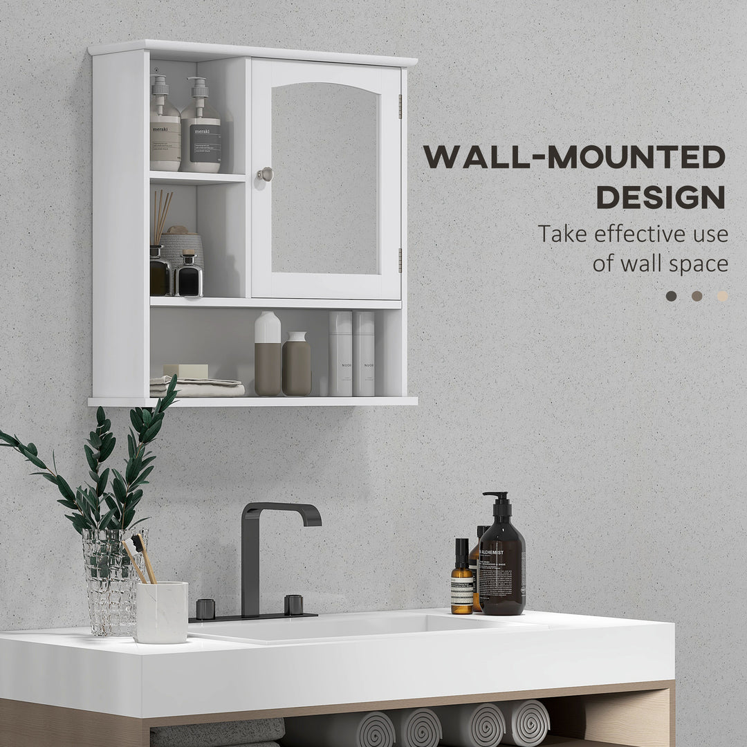 Kleankin Wall-Mounted Bathroom Cabinet, Adjustable Shelf