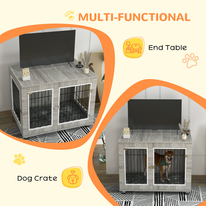 Indoor Dog Kennel w/ Soft Cushion