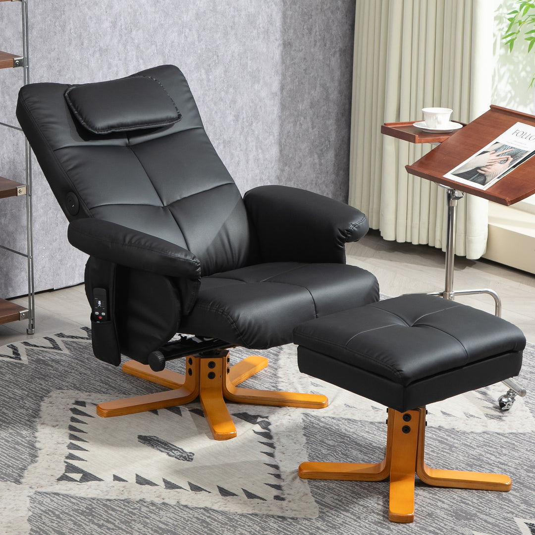 Faux Leather Massage Recliner Chair