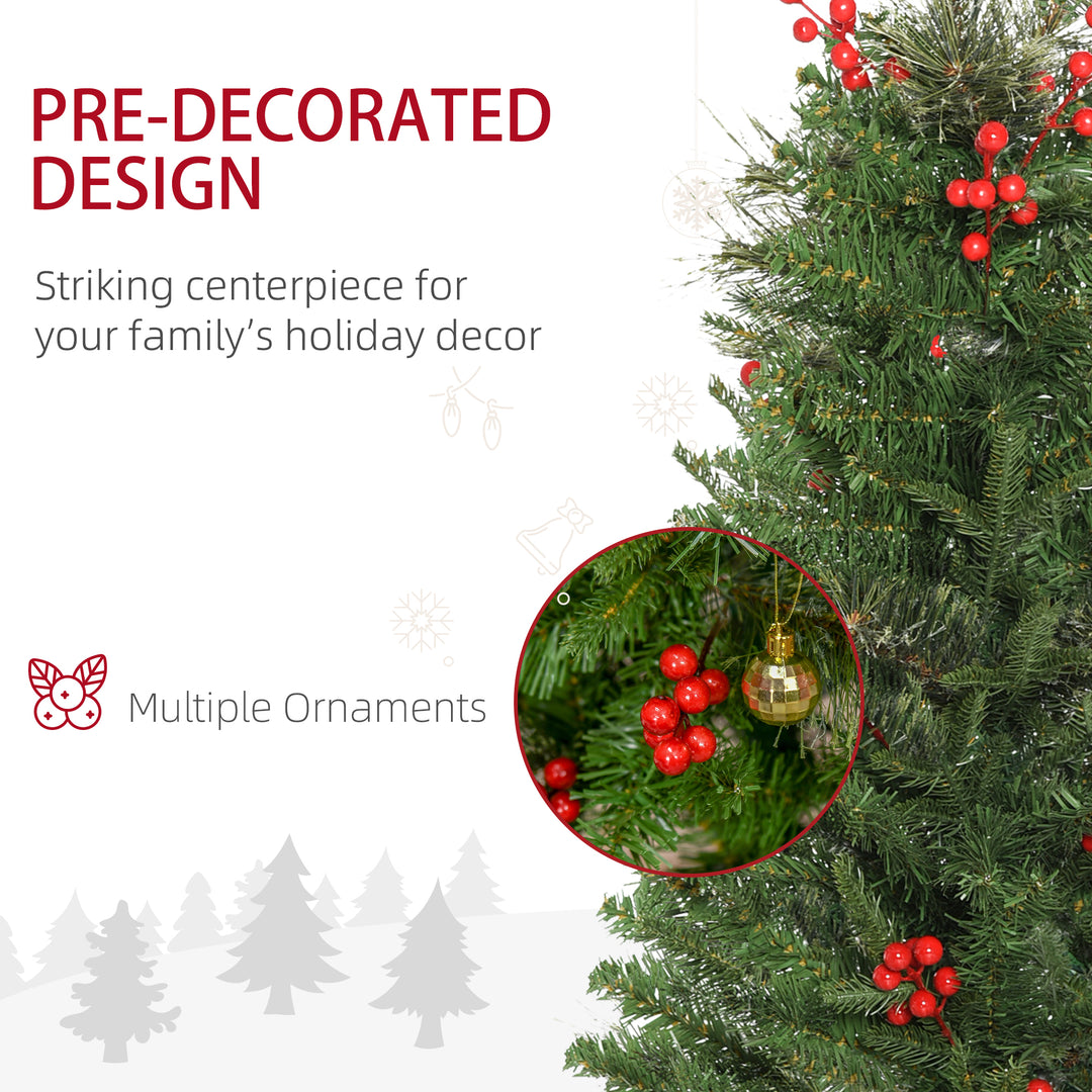 Pencil Artificial Christmas Tree with Realistic Branches