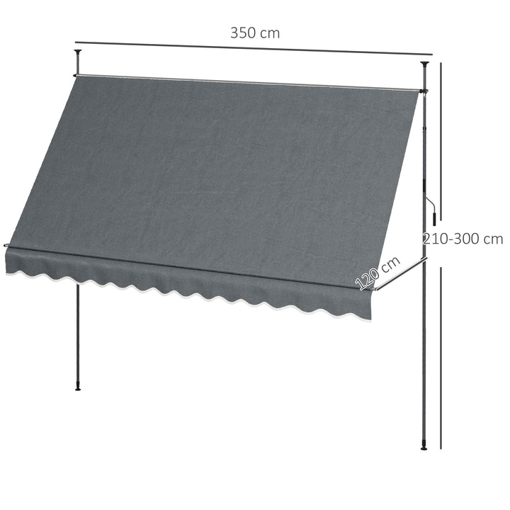 3.5 x 1.2m Retractable Awning