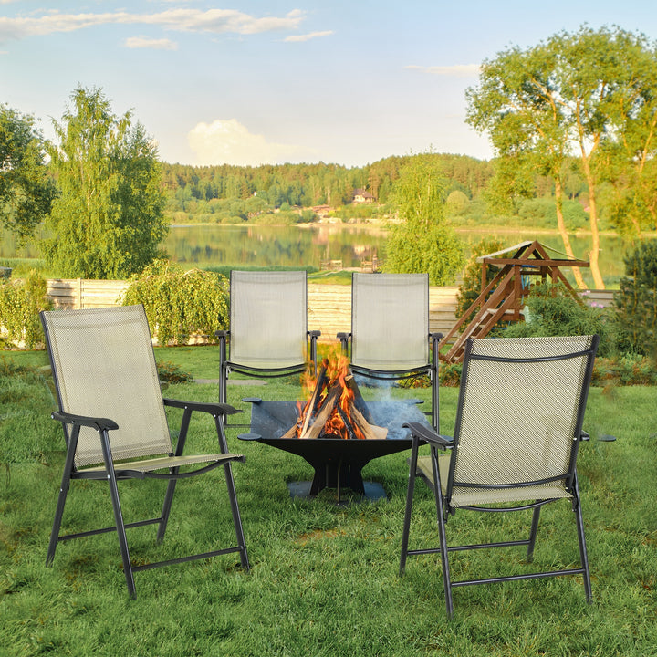 Set of 4 Folding Garden Chairs