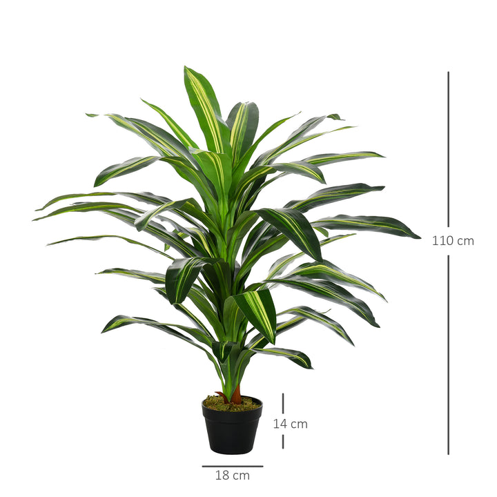 Set of 2 Artificial Dracaena Trees