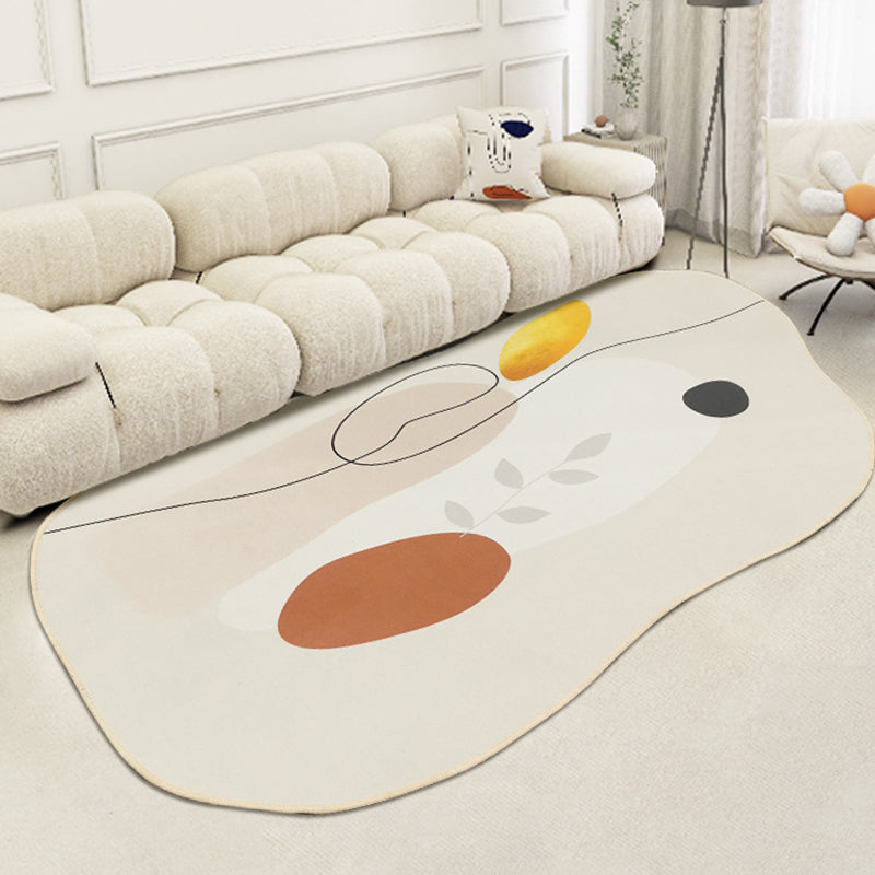 800mm x 1600mm Modern Abstract Painting Area Rug Decorative Living Room Bedroom Irregular Carpet