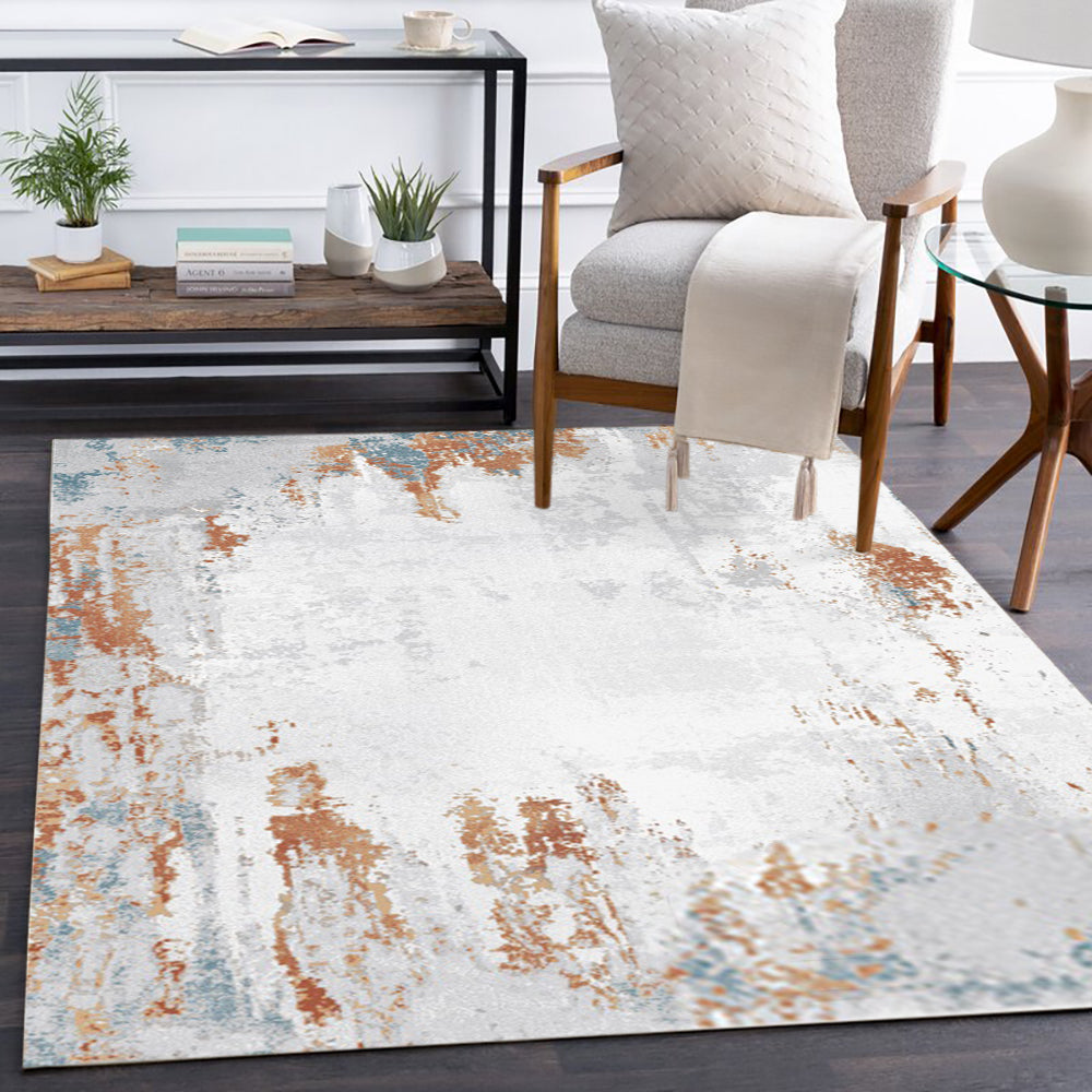 1800mm x 2700mm Modern Living Room Ink Painting Multi-colored Rectangle Area Rug