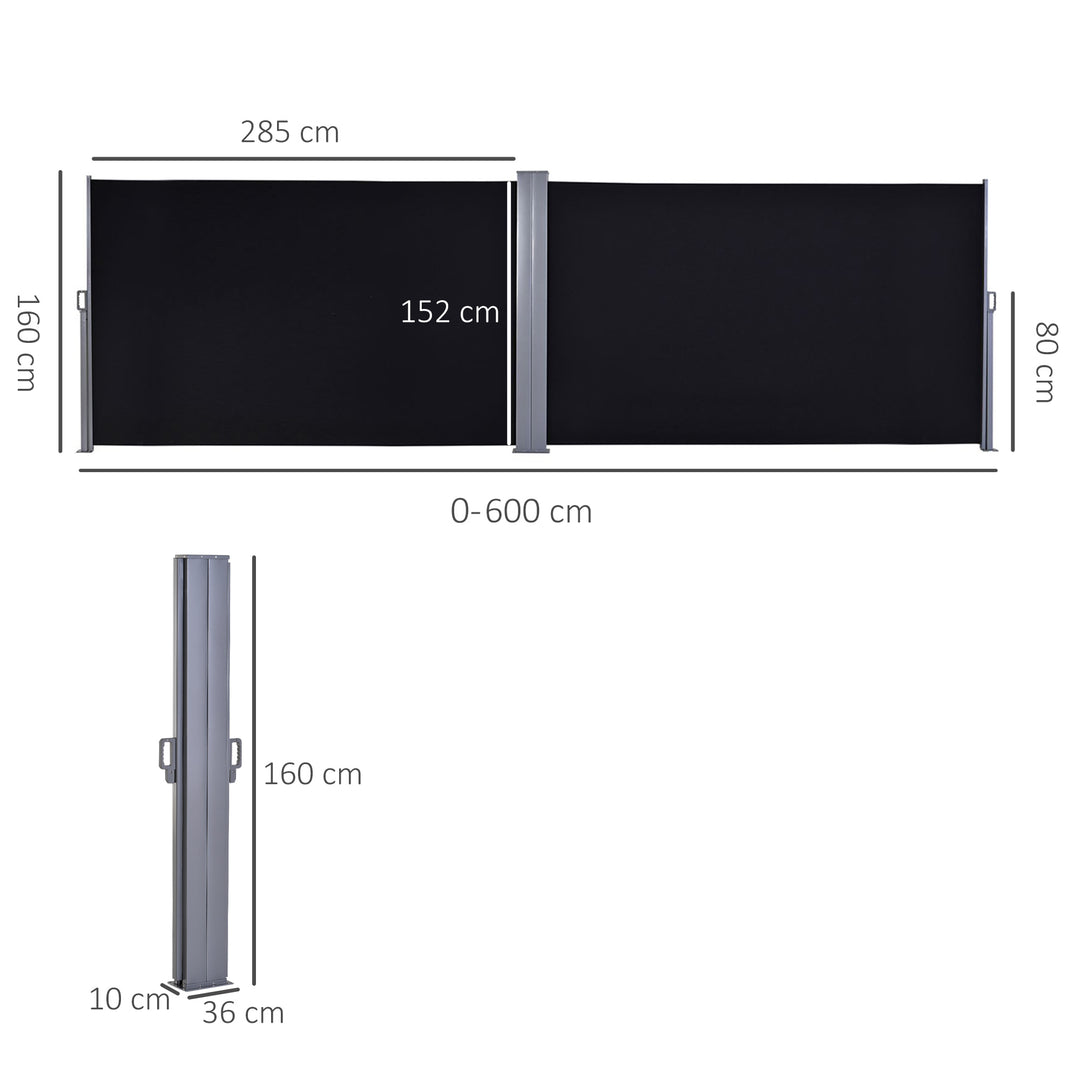 Double Canopy Side Awning