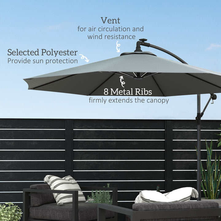 Waterproof 3(m) Cantilever Parasol