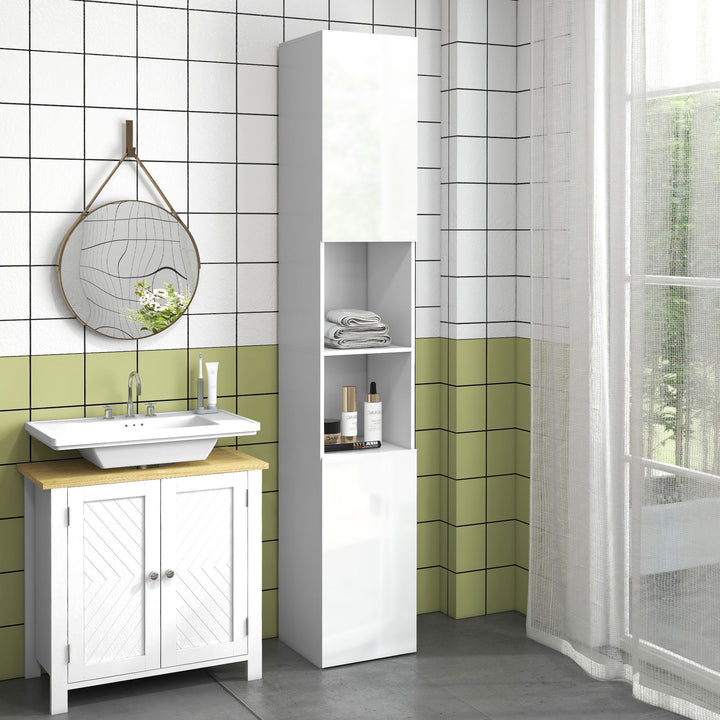 Kleankin Multi-Storage Slim Bathroom Cabinet