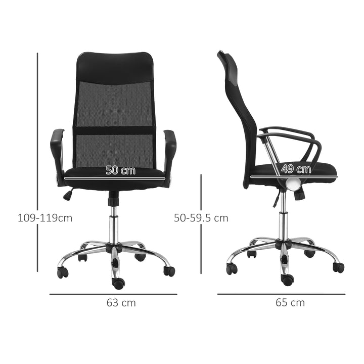 HOMCOM Ergonomic Chair, Black