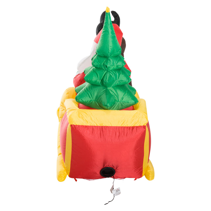 Inflatable Self-inflating Santa Sleigh Reindeer Christmas