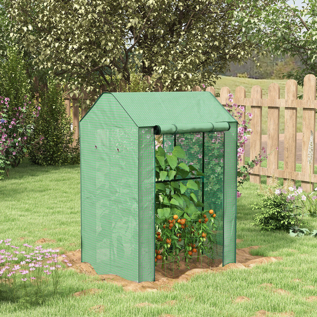 Petite Greenhouse: Roll-up Doors