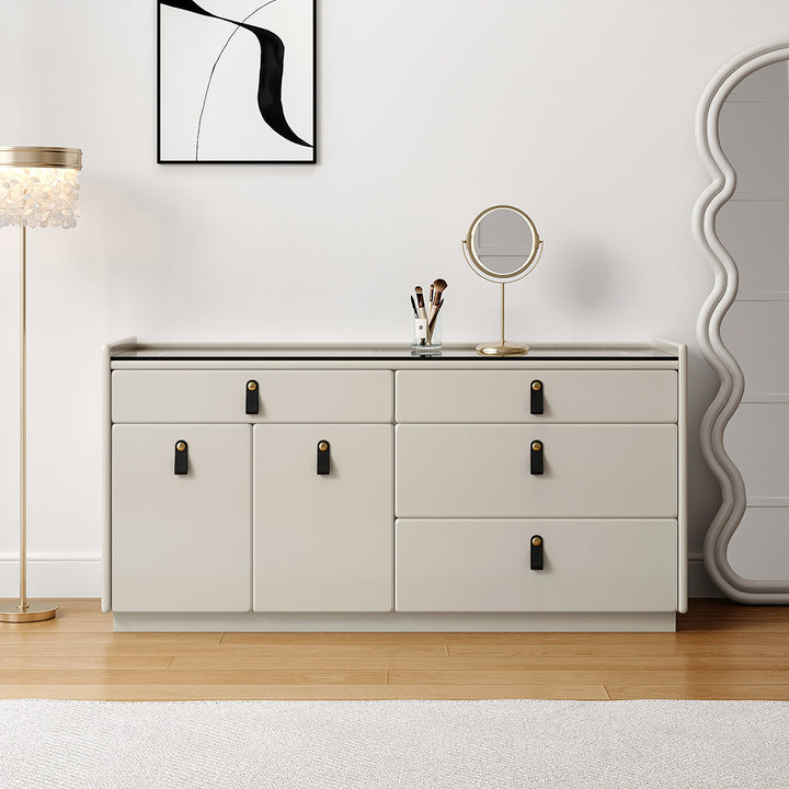 Modern 1200mm 4 Drawer Dresser with Light Closet Island with Jewelry Storage & Doors