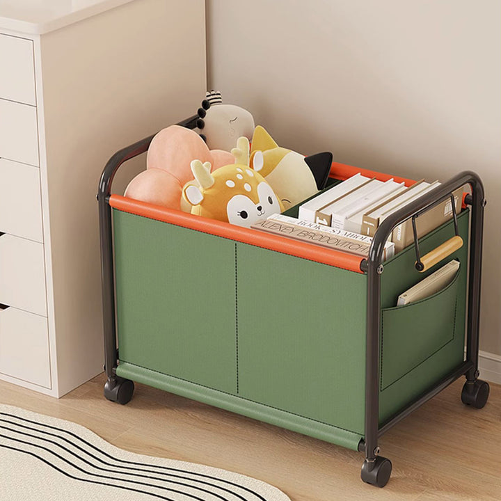 Metal Toy Storage Organizer Cart With Wheels