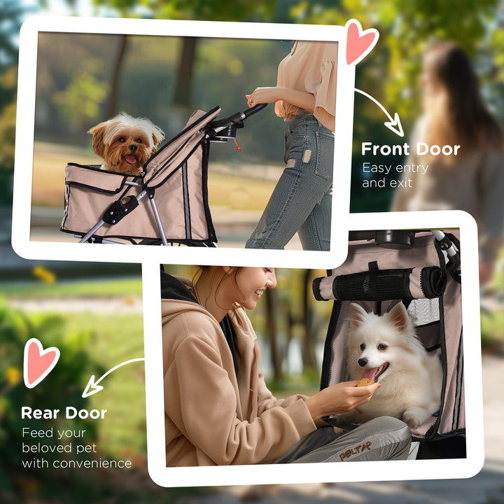 Pet Stroller Dog Pram Foldable with Wheels