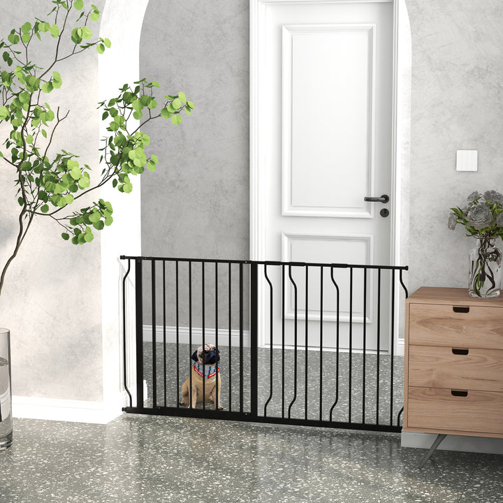 75-145cm Dog Gate Extra Wide Stairway Gate for Pet