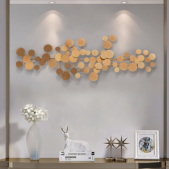 1 Piece Modern Style Geometric Figure Wall Decor Rose Gold Iron Wall Decor