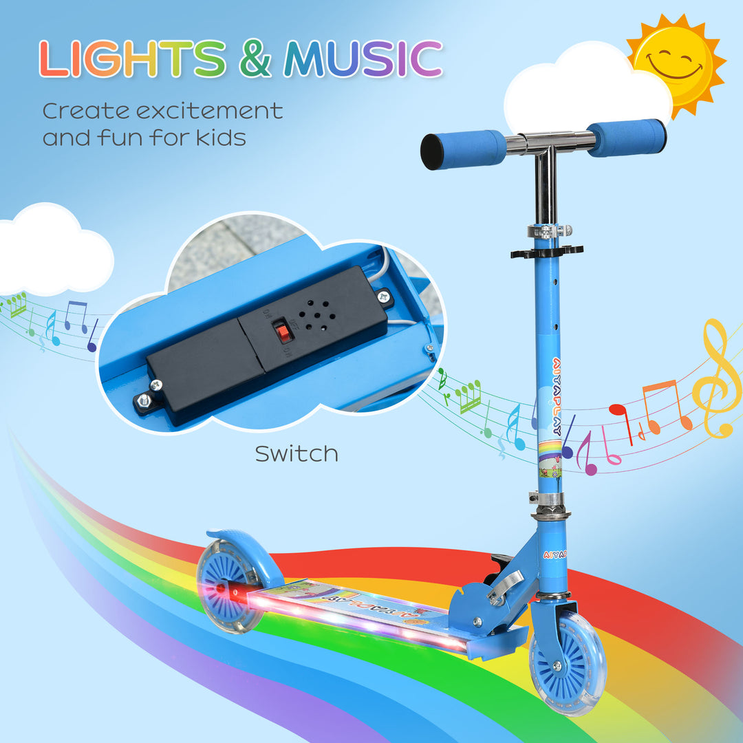 Kids Scooter with Lighting and Music Features