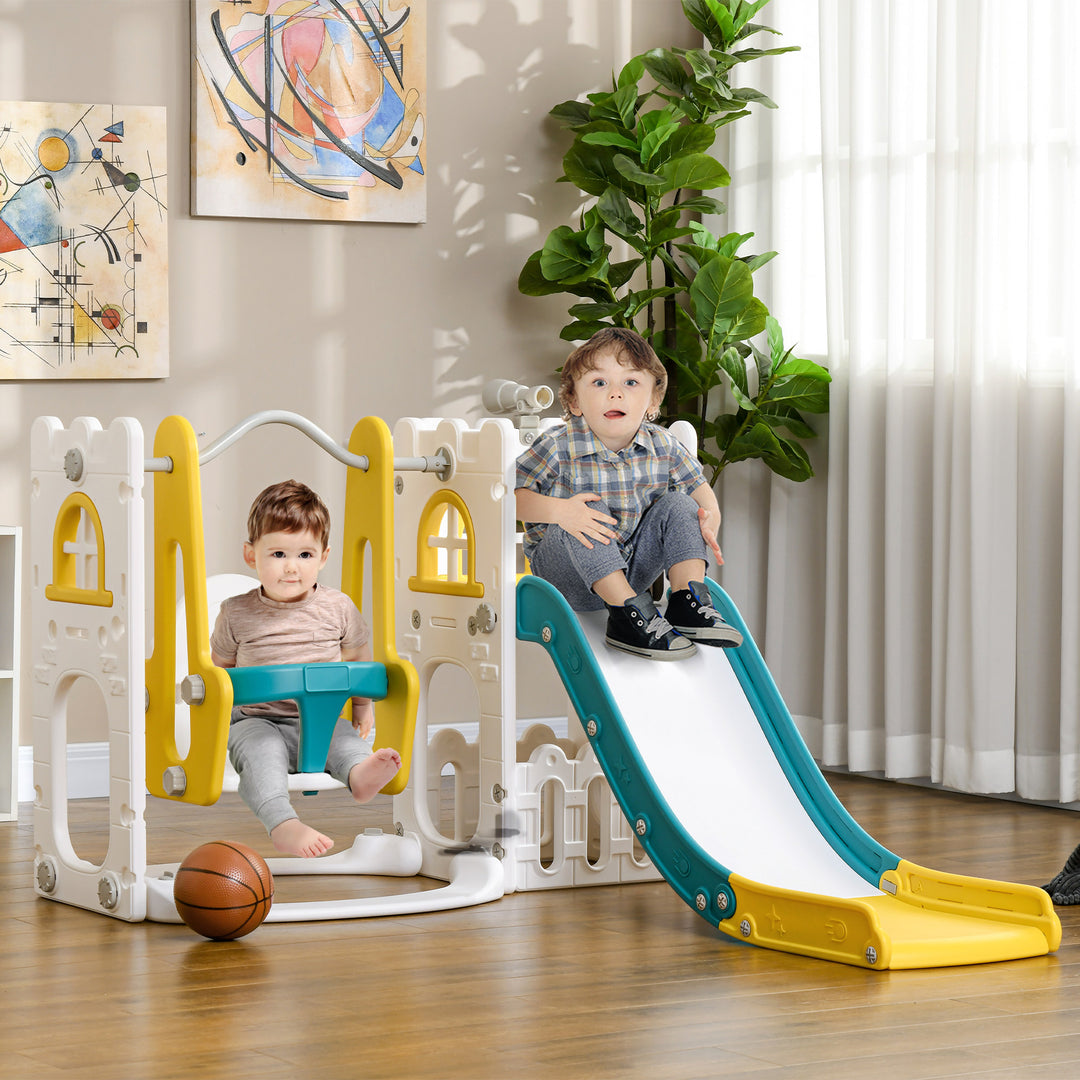 6-in-1 Swing and Slide Set