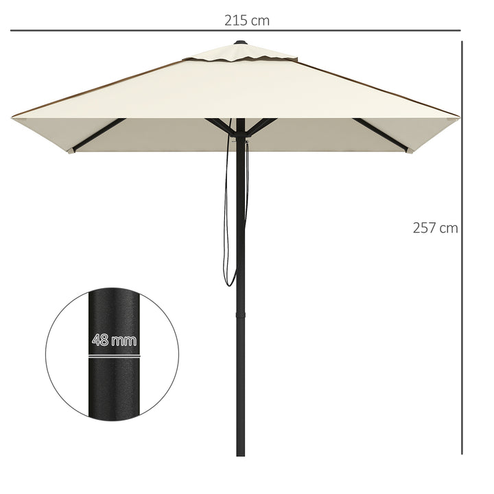 Waterproof Garden Parasol: Patio Umbrella with Vented Canopy