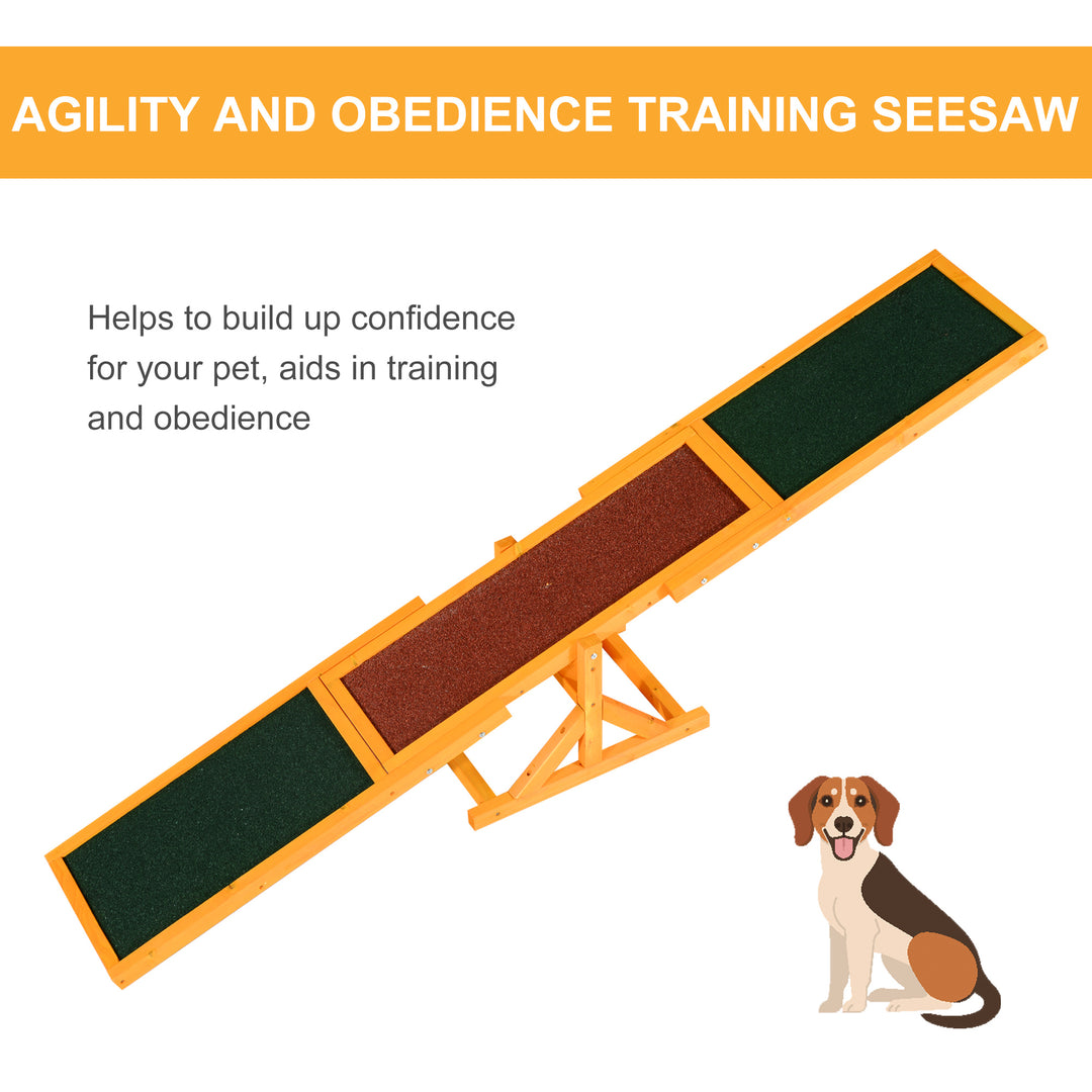 1.8m Wooden Pet Seesaw Dog Agility Equipment Activity Sport Dog Training Agility Obedience Equipment Toy Weather Resistant