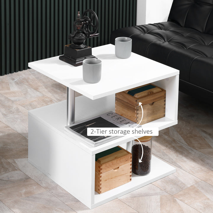 HOMCOM Two-Tier Coffee Table