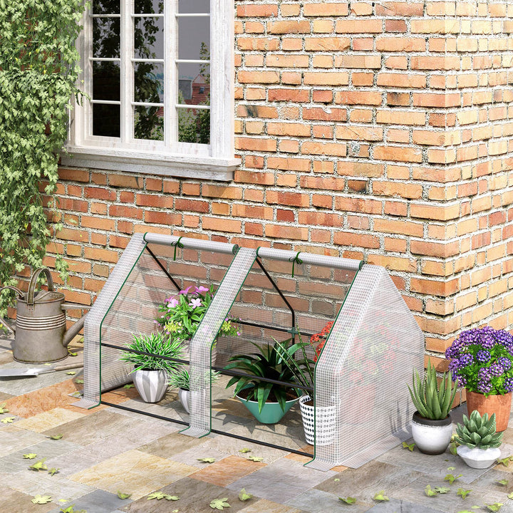 Compact Cultivator: Petite Greenhouse with Steel Frame