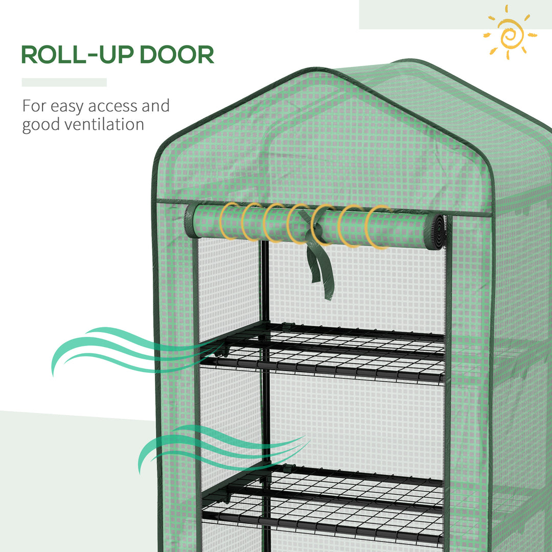 Three-Tier Mini Greenhouse - Green