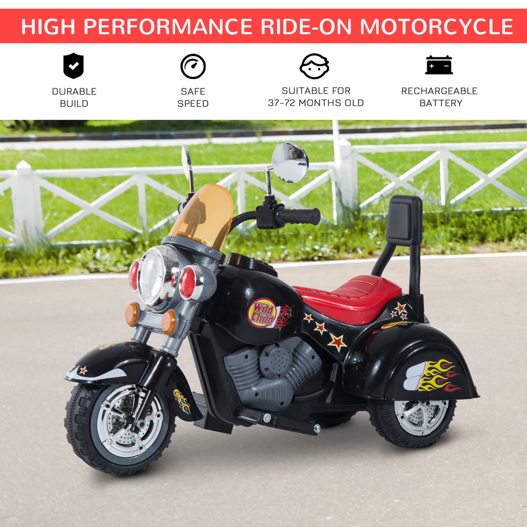 Electric Motorbike for Kids 6V Battery Powered Ride On Motorcycle with Lights and Sounds for 3-6 Years