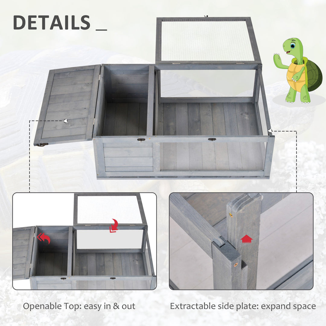 Tortoise House with Mesh Roof