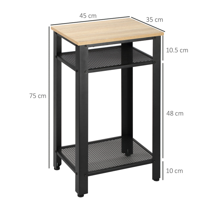 HOMCOM Industrial Chic Side Table