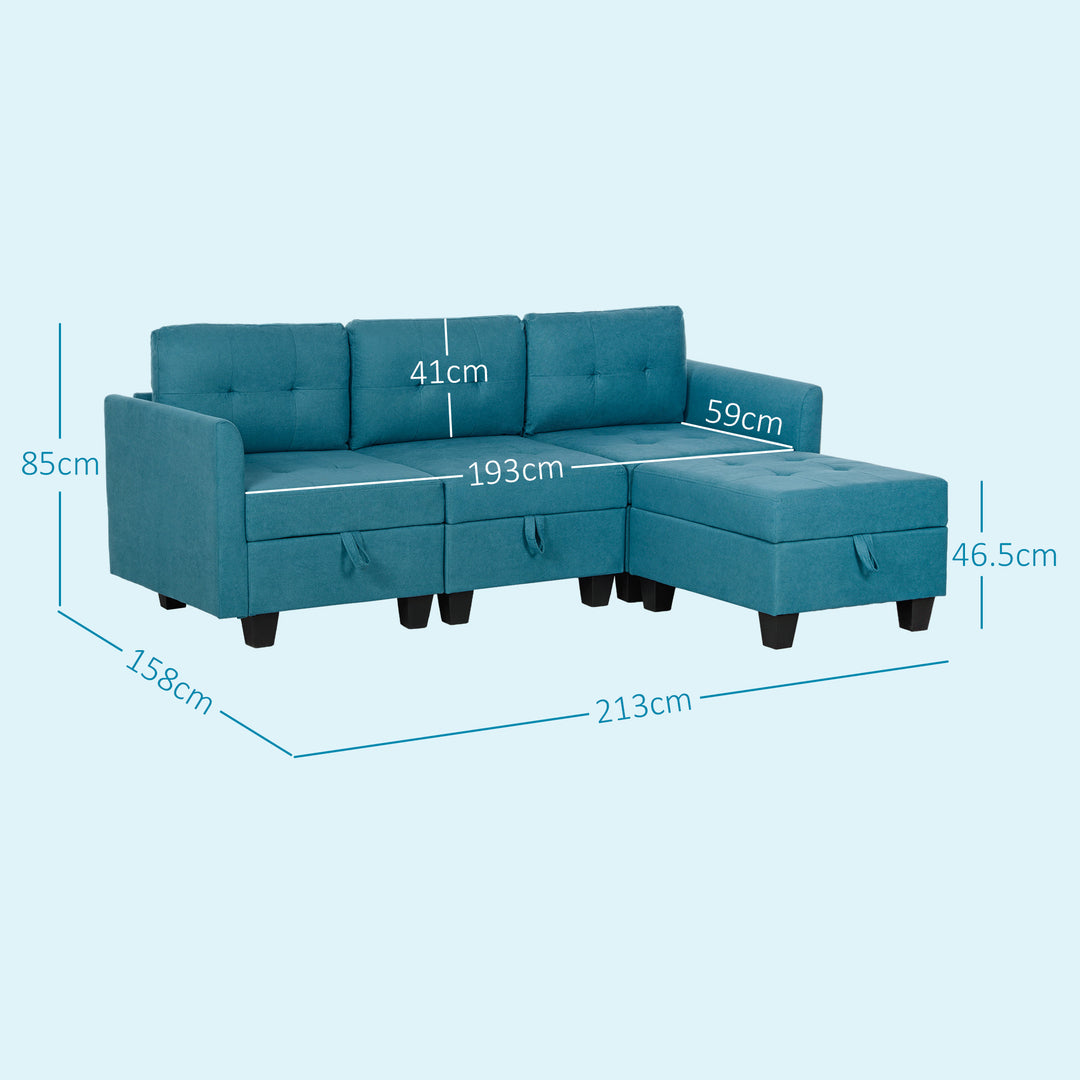 'L' Shape Modular Sofa