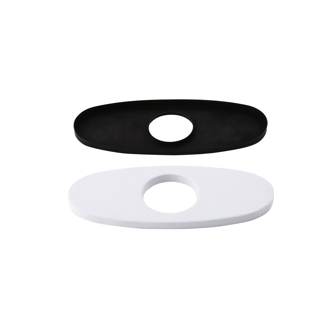 Tap Deck Plate Escutcheon for Monobloc Tap Installation Matte Black Finish