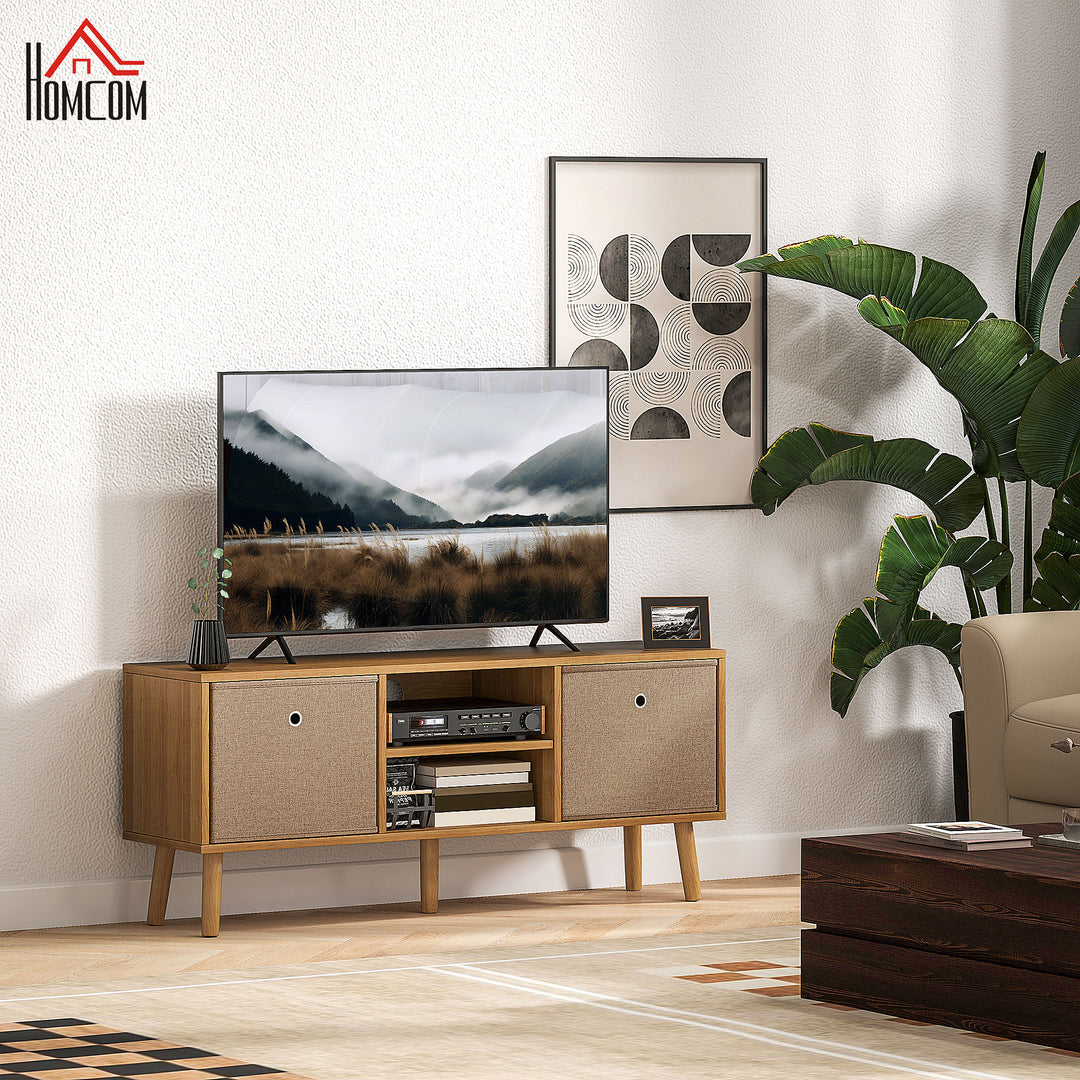 TV Cabinet Stand Unit for TVs up to 50'' with Foldable Drawers