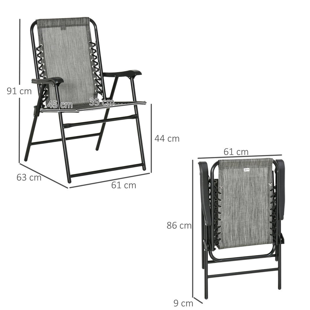 Set of 6 Patio Folding Chair Set