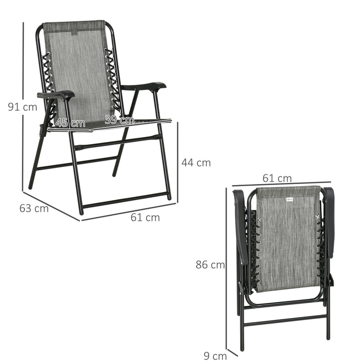 Set of 6 Patio Folding Chair Set