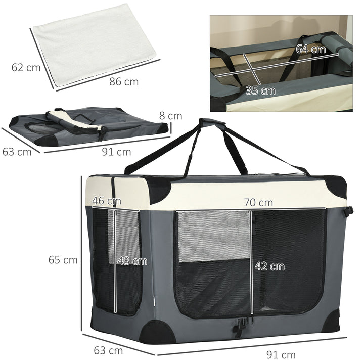 91cm Foldable Pet Carrier