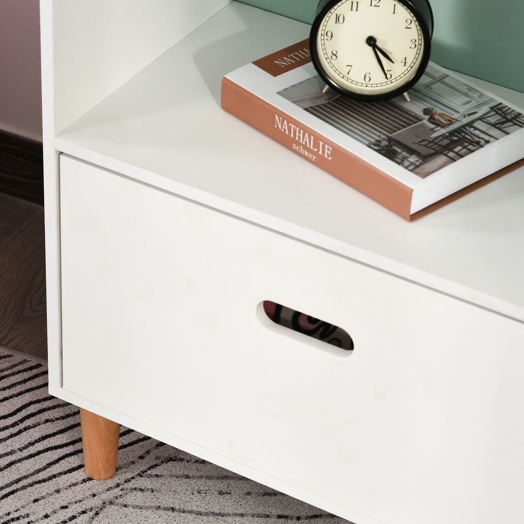 Children's 5-Tier Bookshelf with Drawer