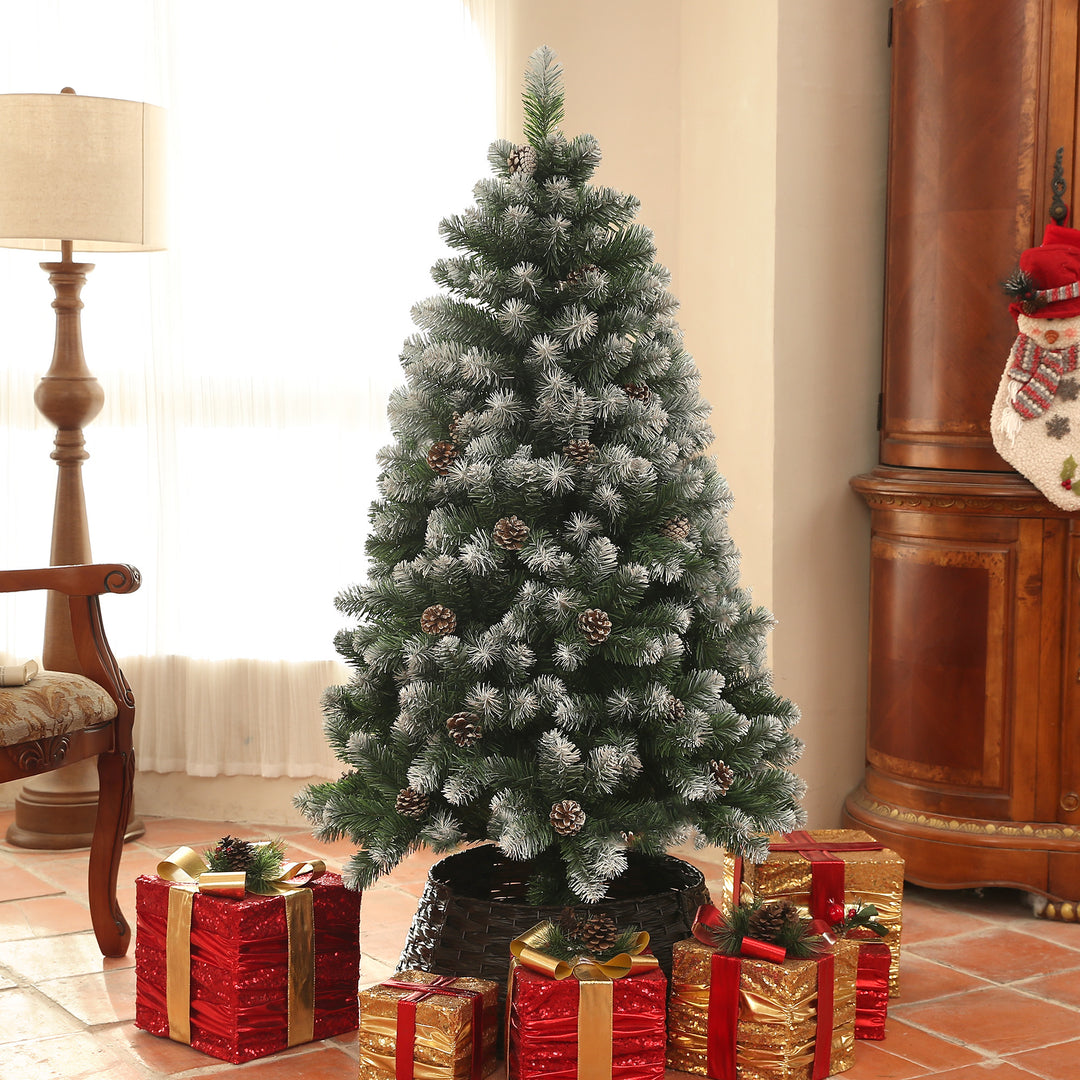 5ft Artificial Pine Christmas Tree with 489 Branch Tips and Steel Base