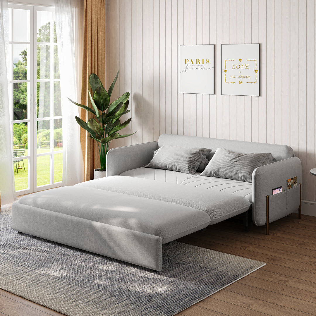 Daybed with Trundle & Storage King Size Pull Out Sleeper Sofa