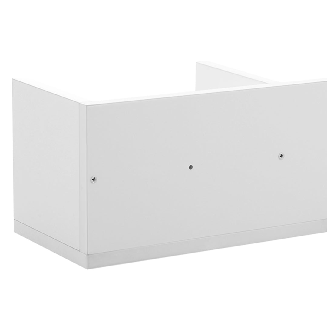 HOMCOM Wall Mount Media Storage Rack, White