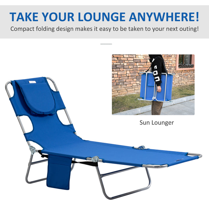 Foldable Sun Lounger Set