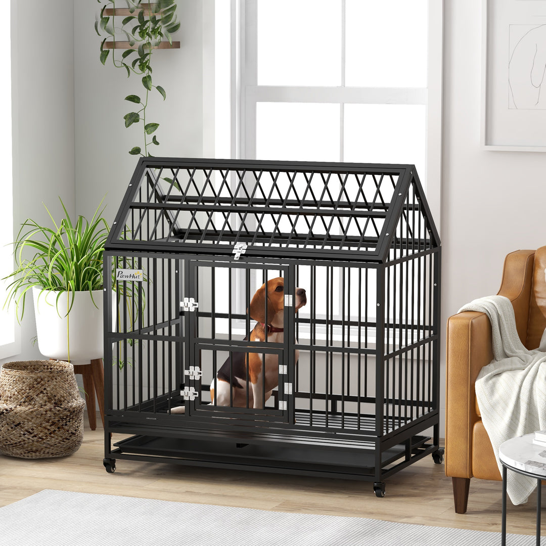 48" Heavy Duty Dog Crate on Wheels