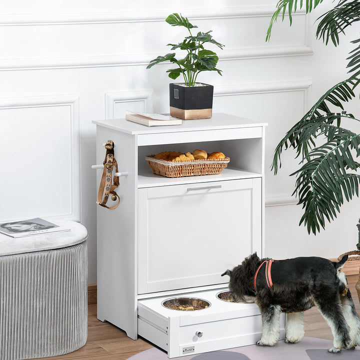 Pet Feeding Station with Storage