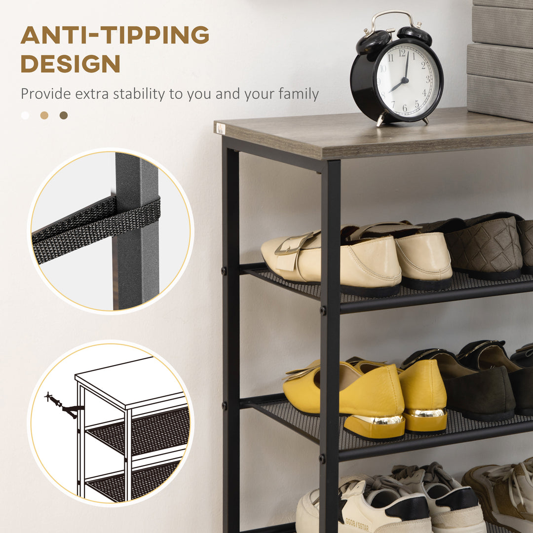 8-Tier Mesh Shelves Shoe Rack