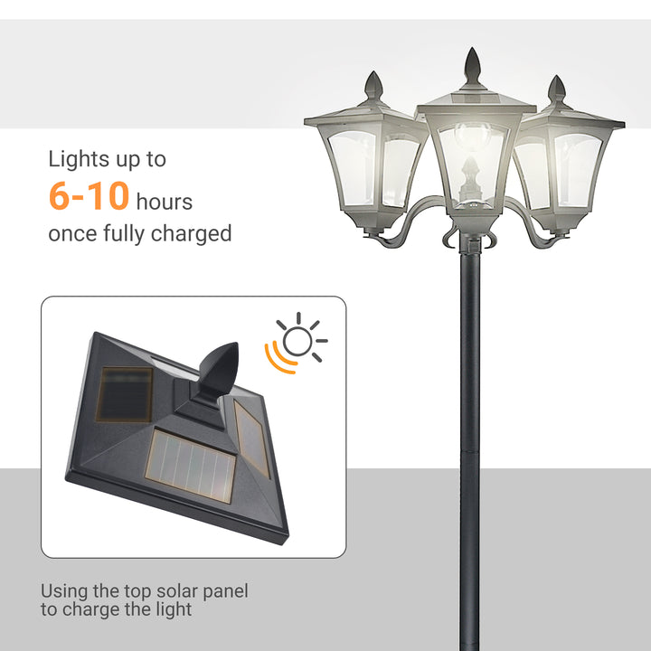 3-Solar Powered Lamp Post