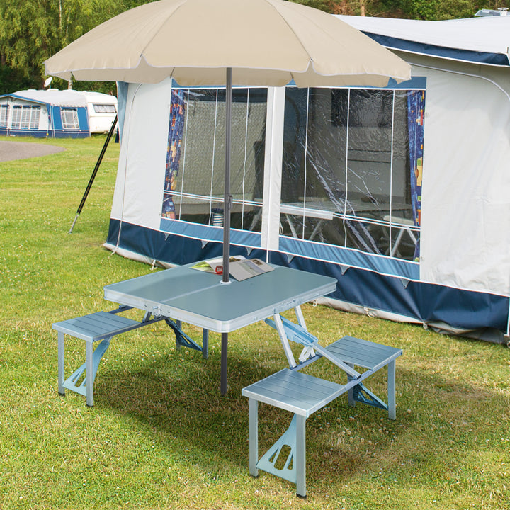 Folding Camping Table and Chairs Set